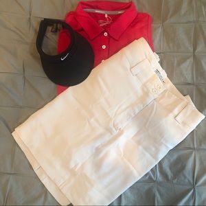 NWT Nike Golf Khaki Skirt w/ hidden shorts 🏌️‍♀️